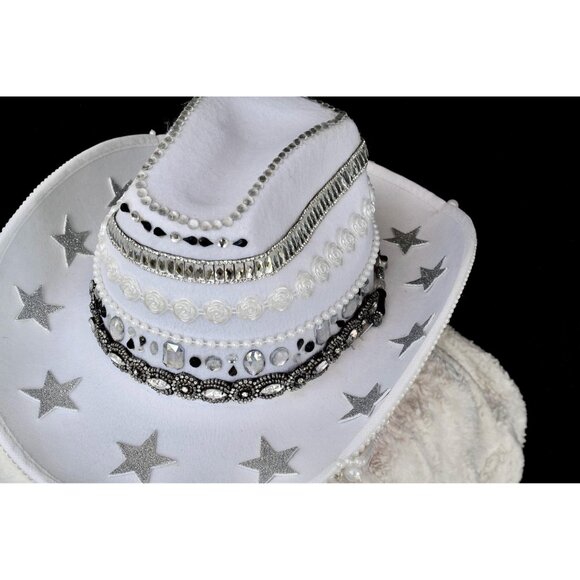 Classy Silver Cowgirl Hat
